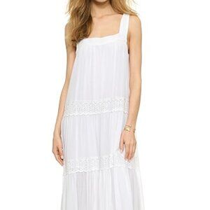 BCBGmaxazria VICTORYIA Eyelet Maxi Dress L